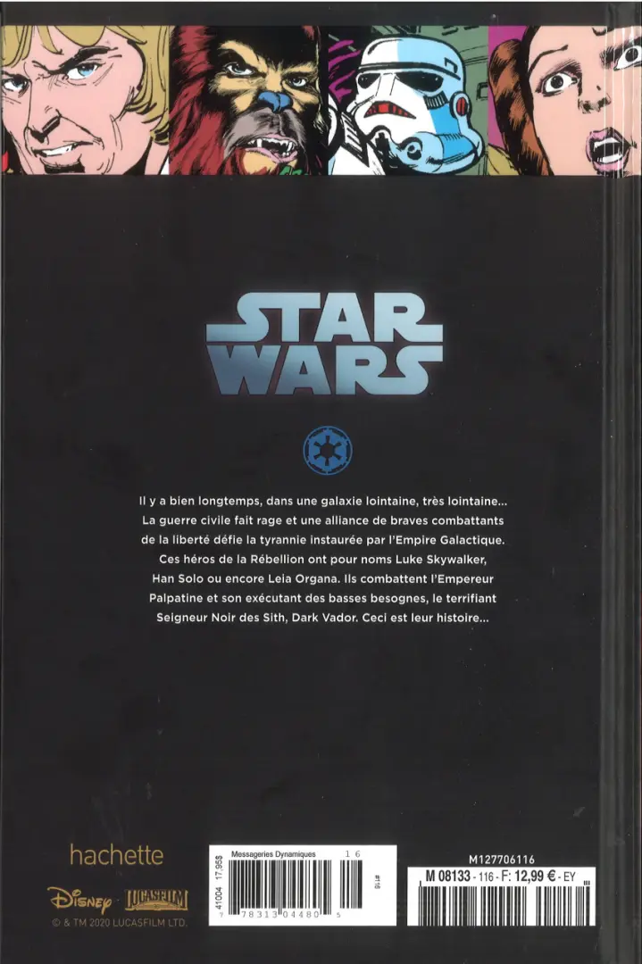 Verso de l'album Star Wars - Légendes - La Collection Tome 116 Star Wars Classic - #1 à #6