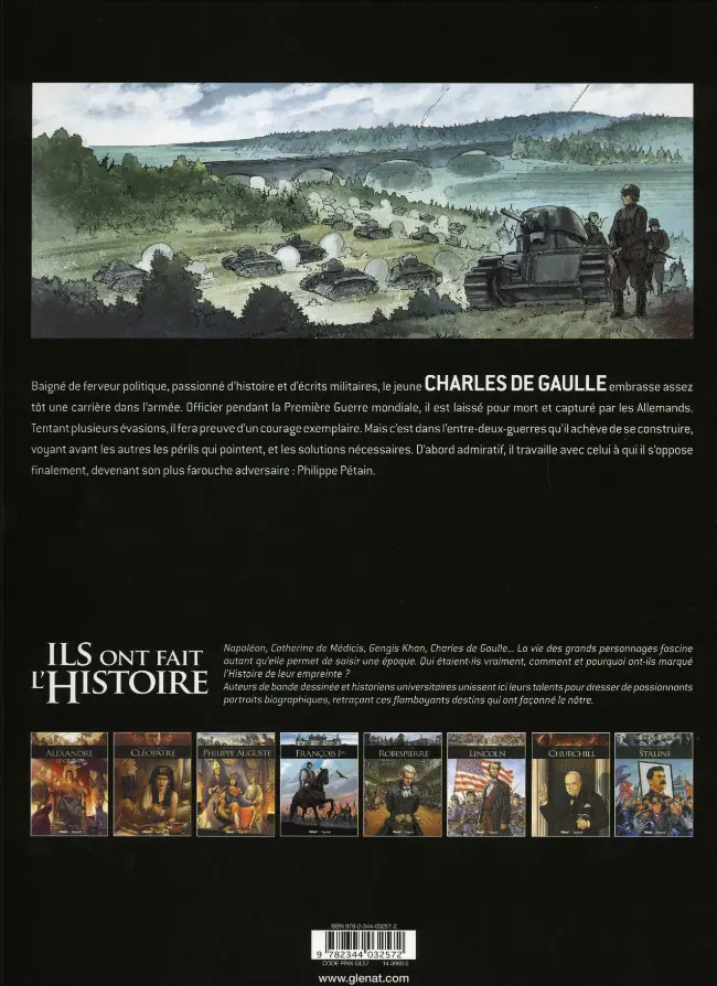 Verso de l'album Ils ont fait l'Histoire Tome 33 De Gaulle - Tome 1/3