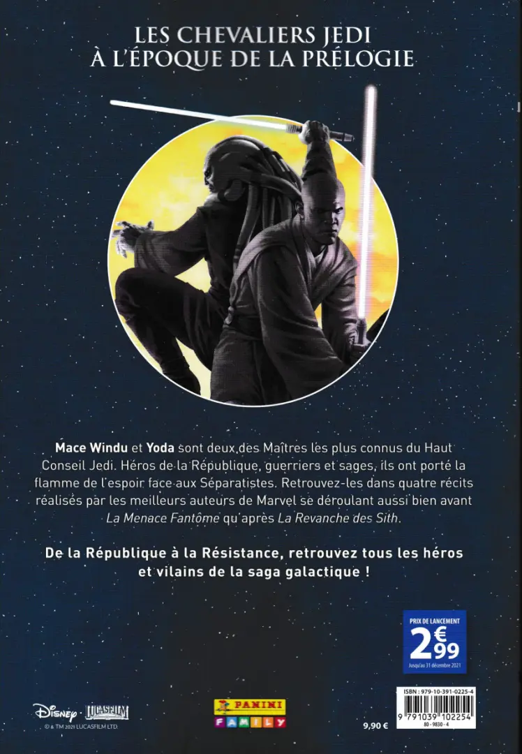 Verso de l'album Star Wars - Chroniques d'une Galaxie Lointaine Tome 1 L'Ordre Jedi