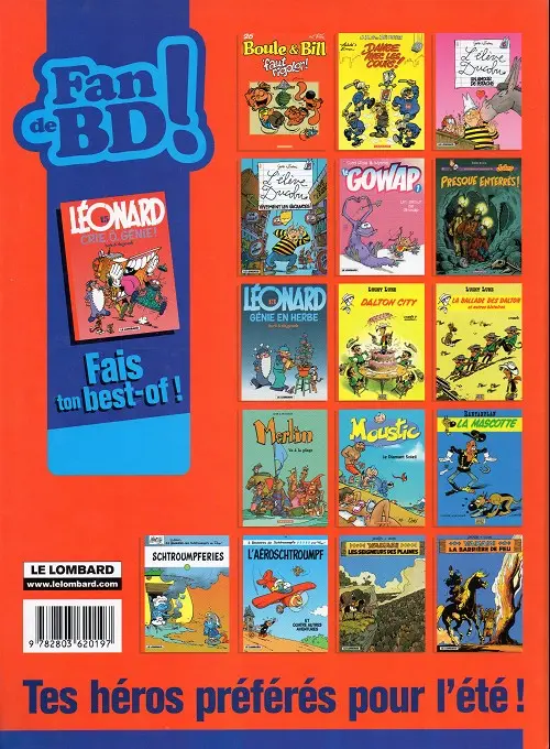 Verso de l'album Léonard Tome 15 Crie, ô, génie !