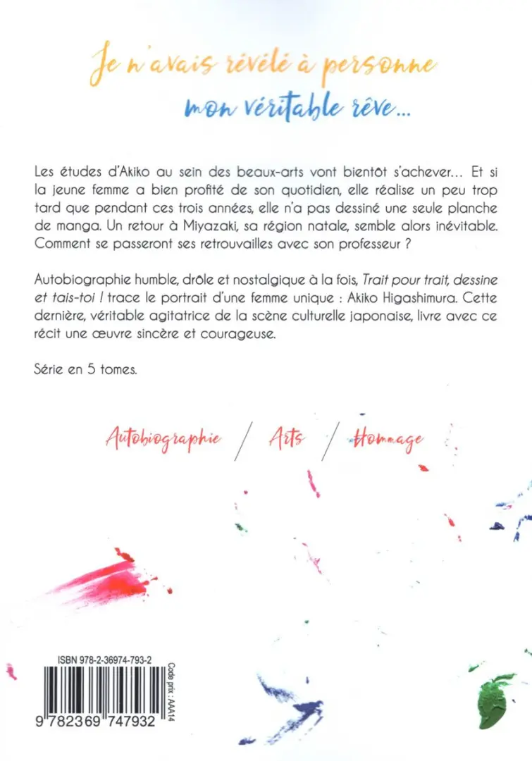 Verso de l'album Trait pour trait - Dessine et tais-toi ! 3