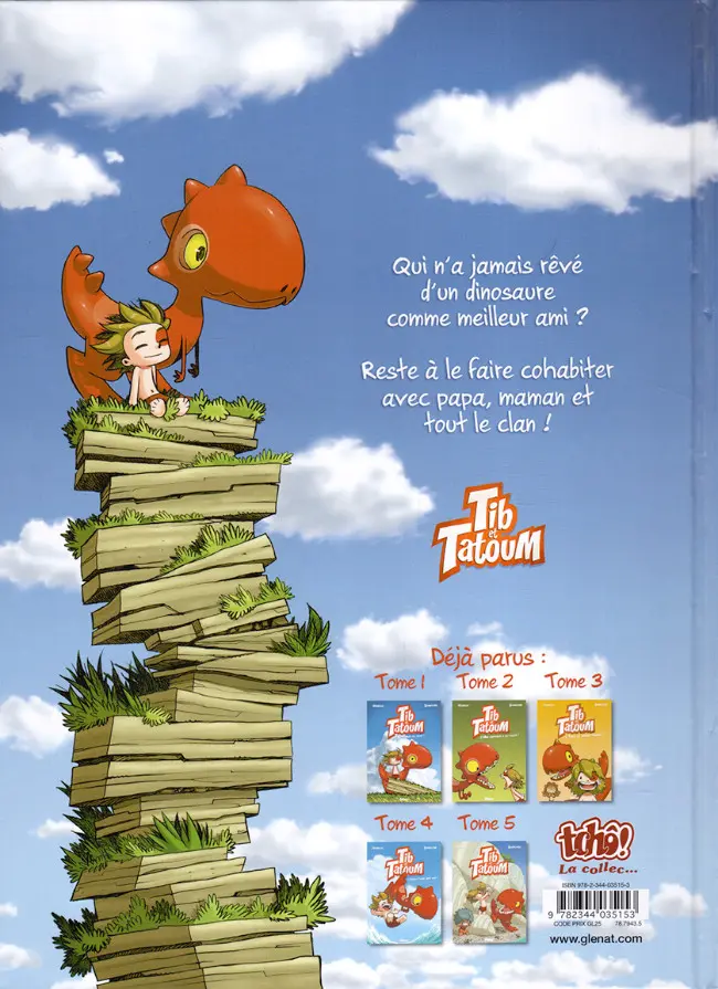 Verso de l'album Tib et Tatoum Tome 5 On s'entend trop bien !