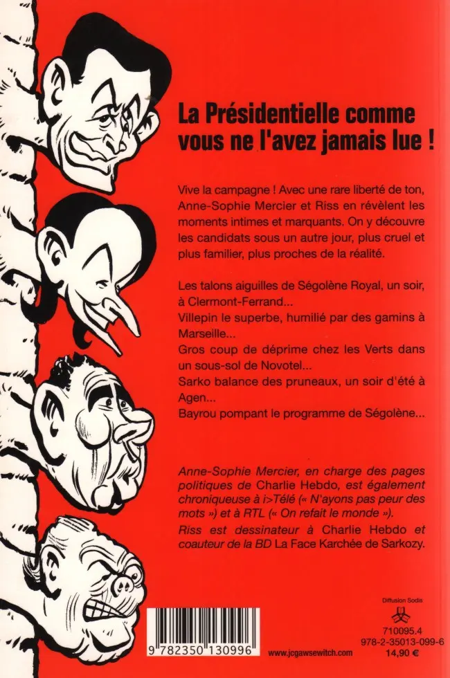 Verso de l'album Présidentielle 2007