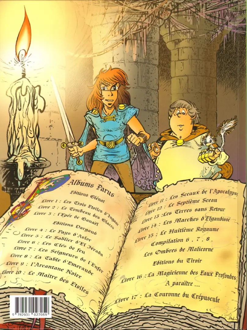 Verso de l'album Percevan Tome 16 La magicienne des eaux profondes