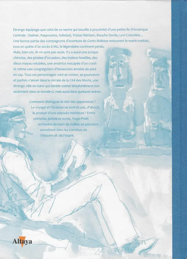 Verso de l'album Tout Pratt Tome 18 Corto Maltese - Mû, la cité perdue - 2ème partie