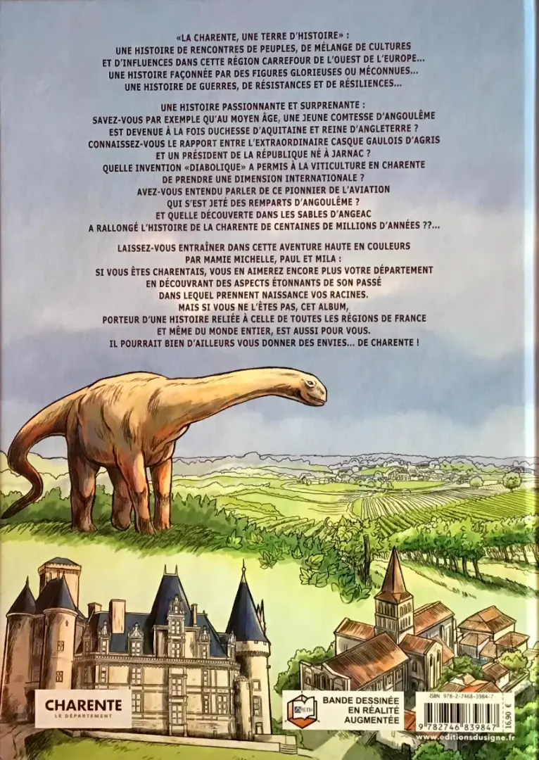 Verso de l'album La Charente Une terre d'Histoire