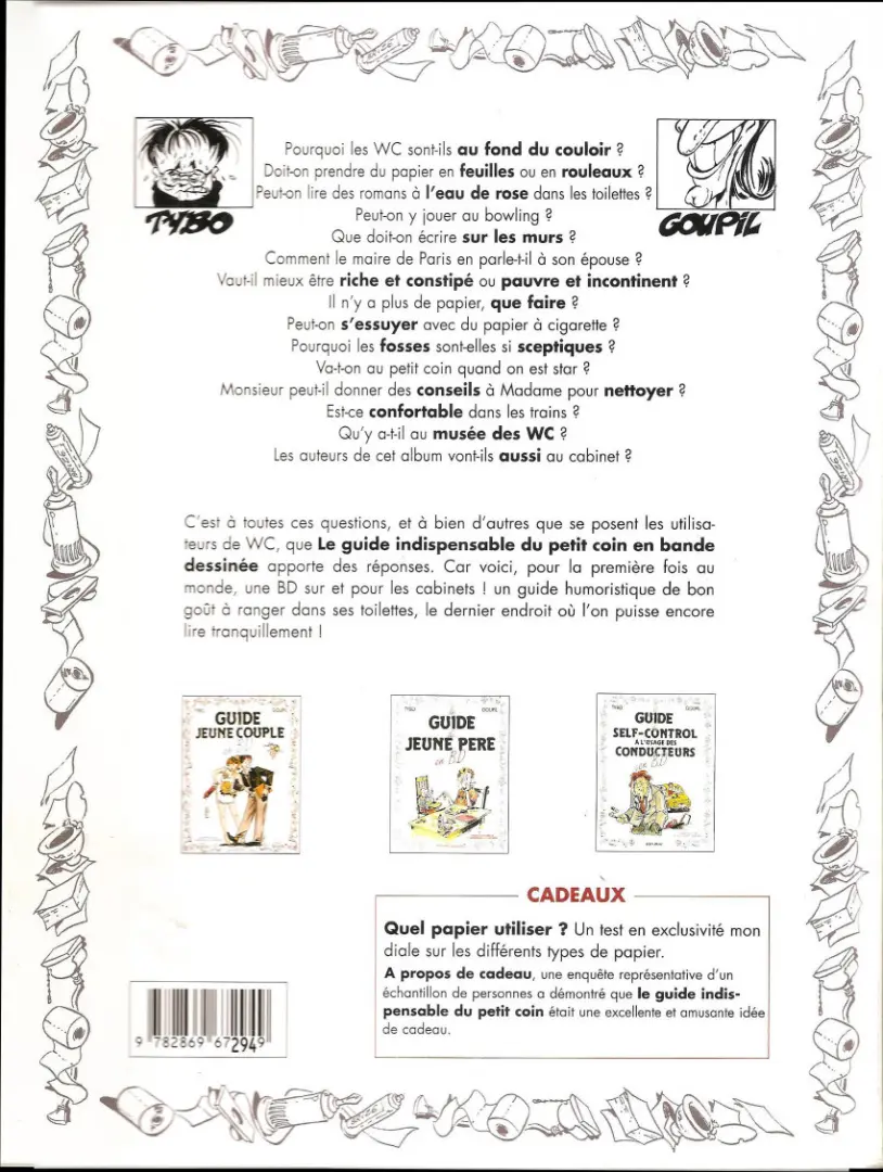 Verso de l'album Le Guide Tome 4 Le guide indispensable du petit coin