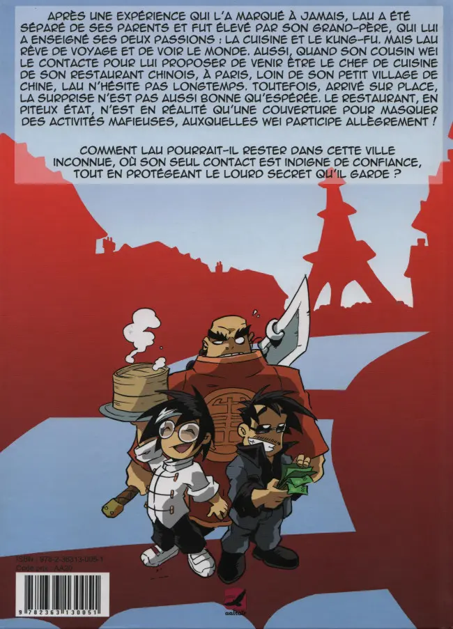 Verso de l'album Kung-Fu Mousse L'Intégrale