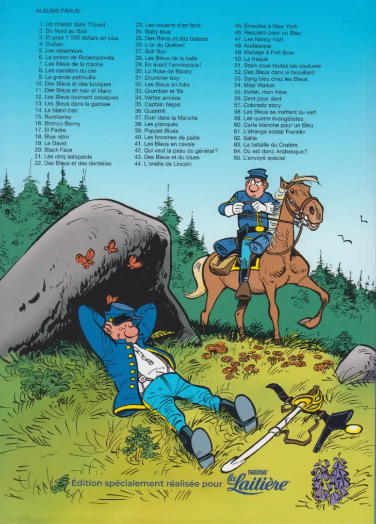 Verso de l'album Les Tuniques Bleues Tome 51 Stark sous toutes les coutures