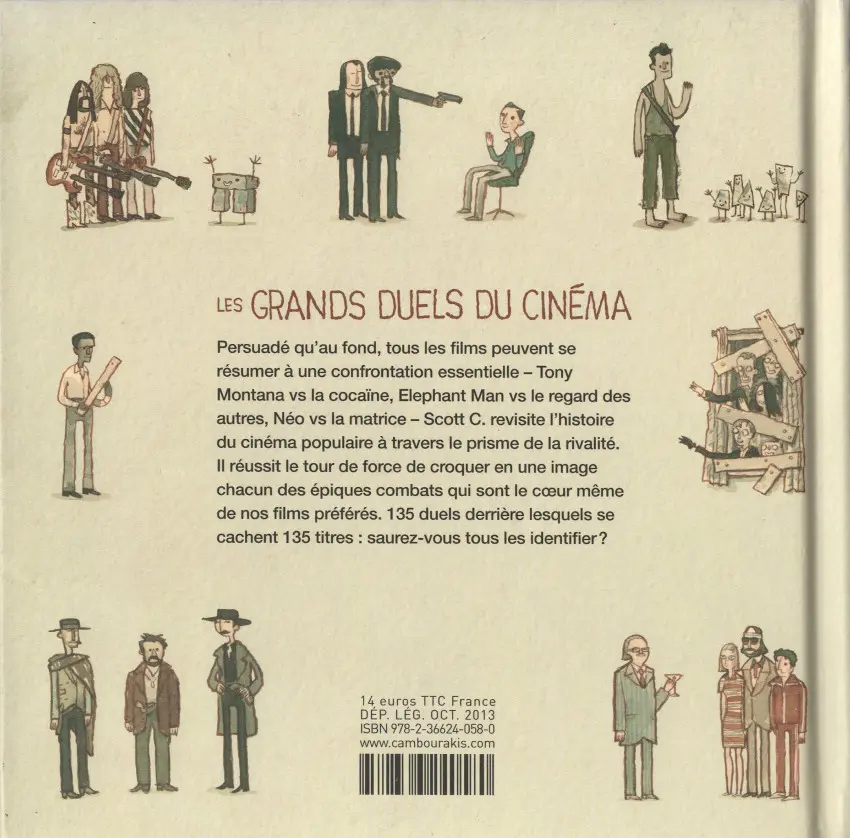 Verso de l'album Les grands duels du cinéma 1