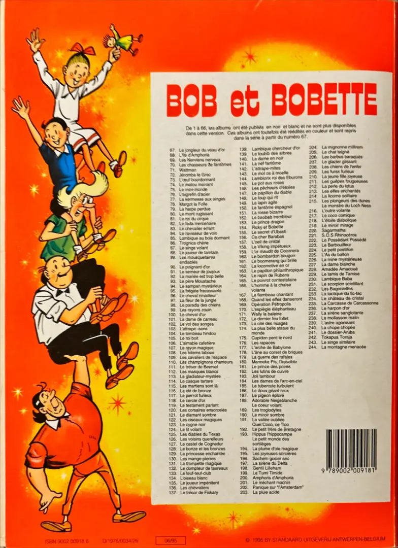 Verso de l'album Bob et Bobette Tome 159 L'or maudit de coconera