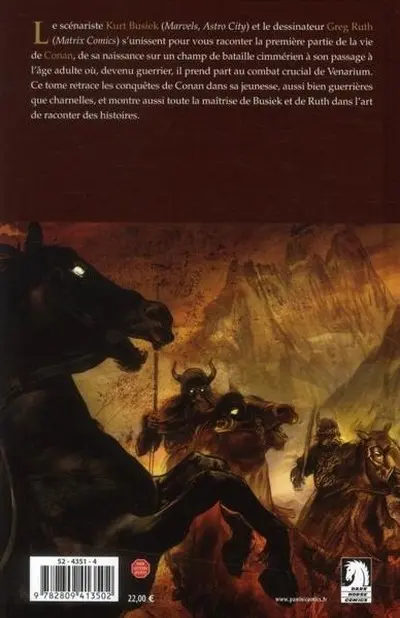 Verso de l'album Conan Tome 4 Né au champ de bataille