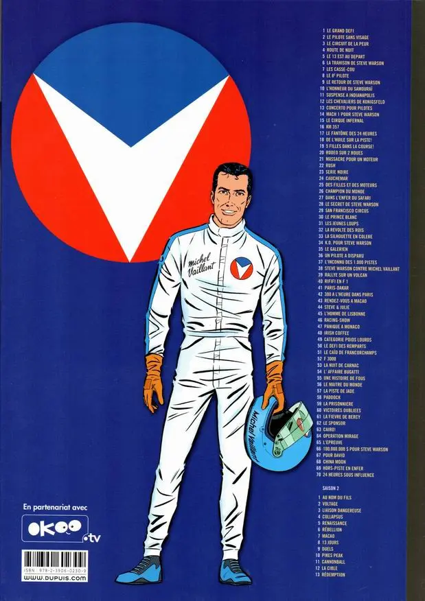 Verso de l'album Michel Vaillant Tome 55 Une Histoire de Fous
