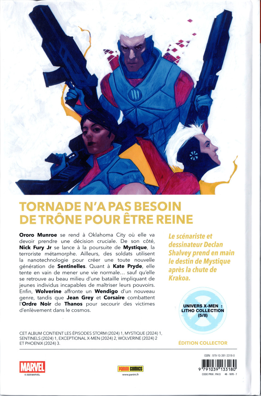 Verso de l'album X-Men 05