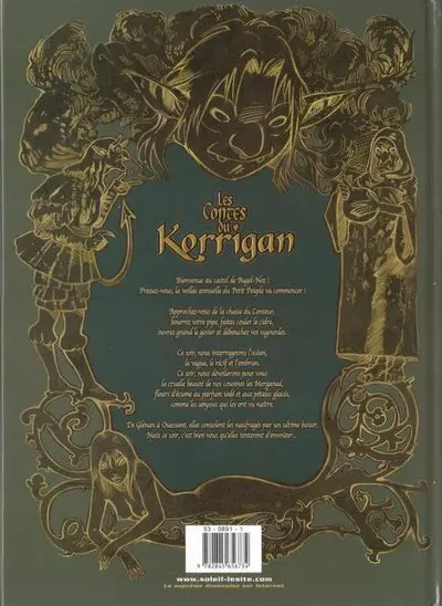 Verso de l'album Les contes du Korrigan Livre troisième Les fleurs d'écume