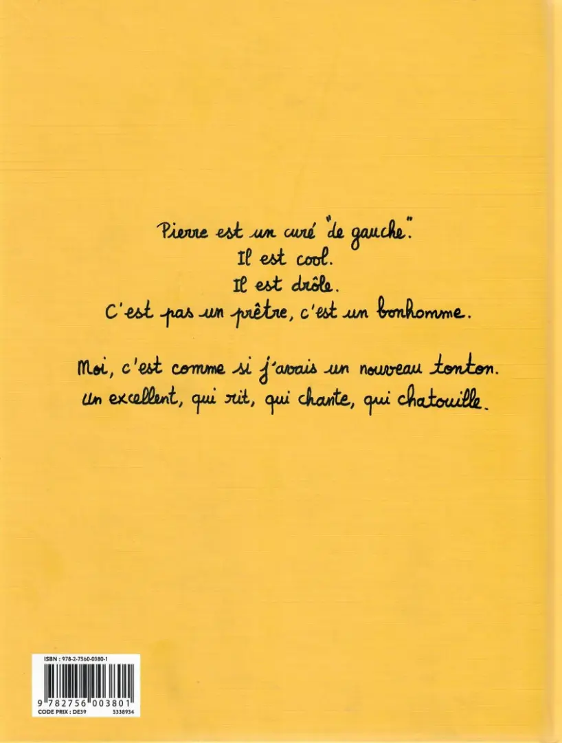 Verso de l'album Pourquoi j'ai tué Pierre