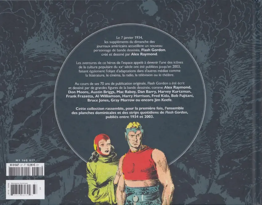 Verso de l'album Flash Gordon Tome 37 1957-1958