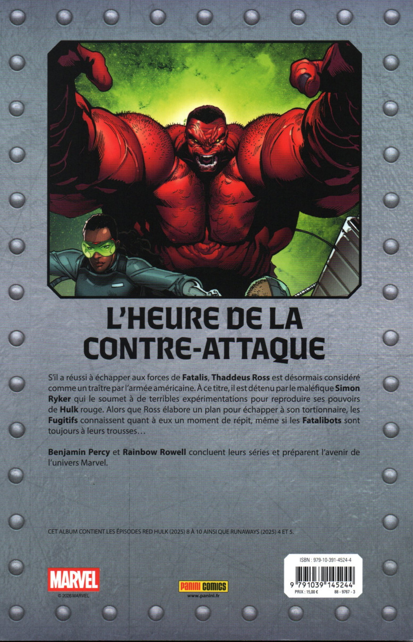 Verso de l'album Doom World - Le règne de Fatalis Volume 8/8