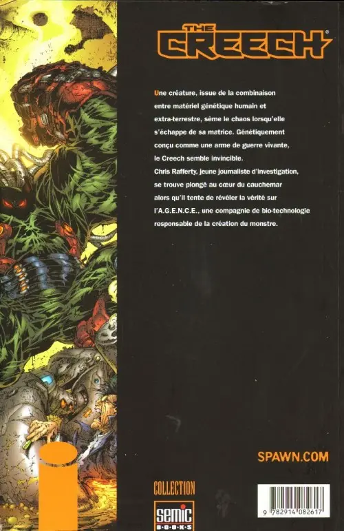 Verso de l'album The Creech Tome 1