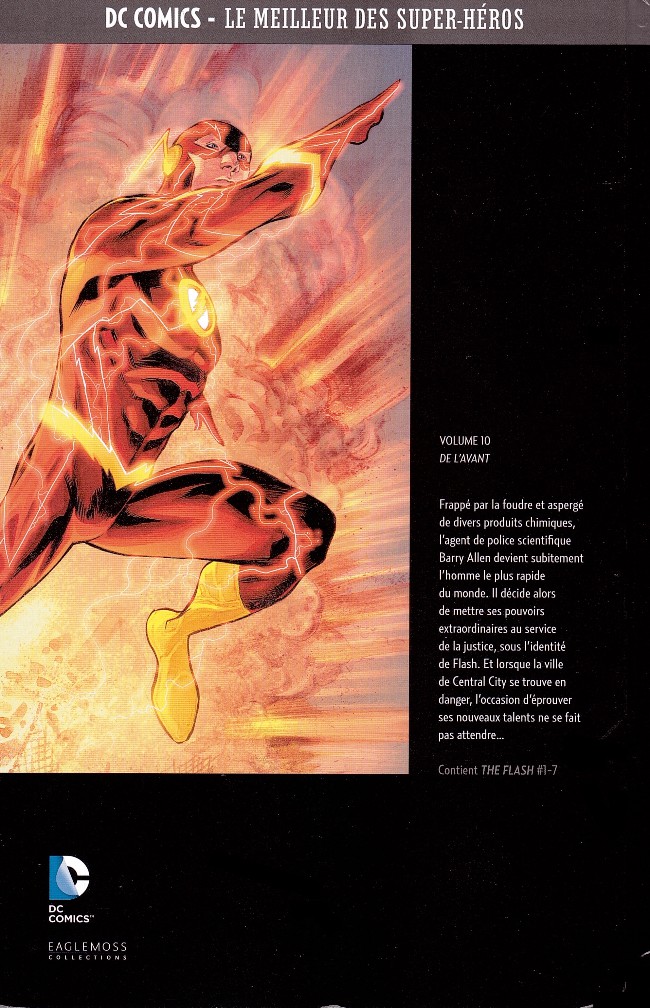 Verso de l'album DC Comics - Le Meilleur des Super-Héros Volume 10 Flash - De l'avant