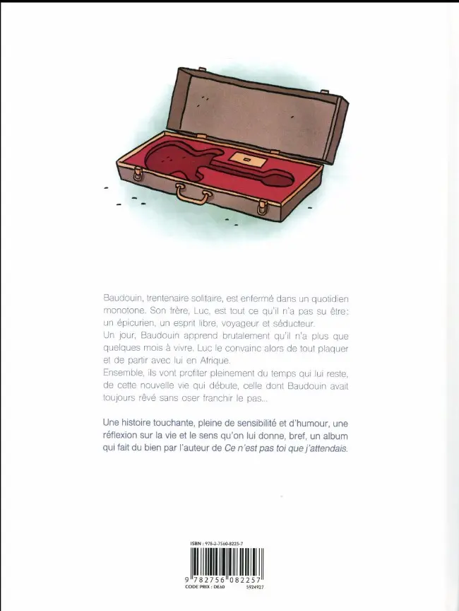 Verso de l'album Les Deux vies de Baudouin