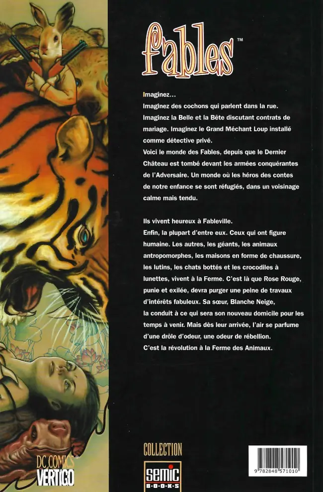 Verso de l'album Fables Tome 2 La ferme des animaux