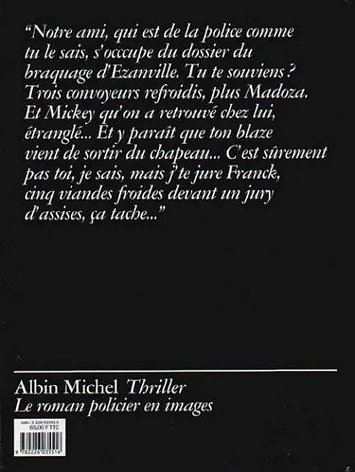 Verso de l'album Franck le menteur