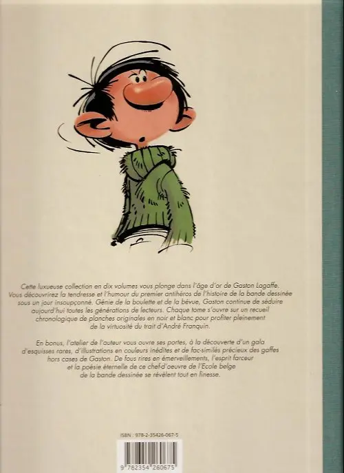 Verso de l'album Gaston Tome 7 Les années 1966-1967
