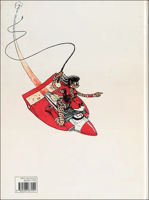 Verso de l'album Gazoline Gazoline et la planète rouge