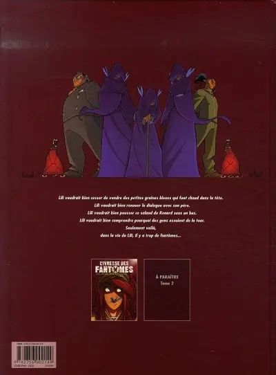 Verso de l'album L'Ivresse des fantômes Tome 1 Lili fleur bleue