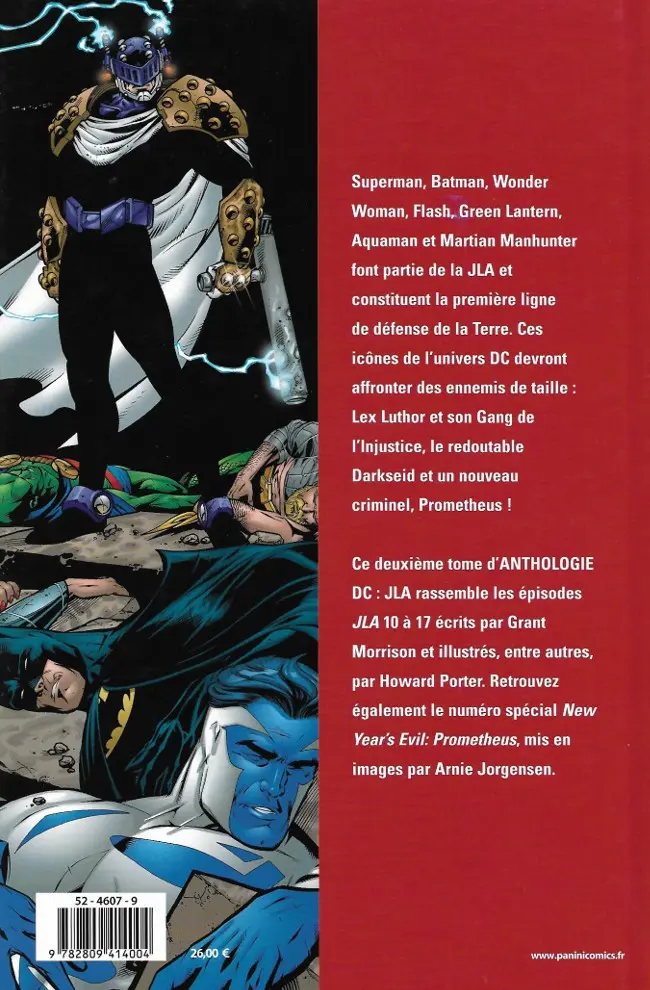Verso de l'album JLA Tome 2 La fin des temps