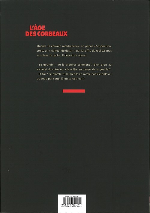 Verso de l'album L'Âge des corbeaux