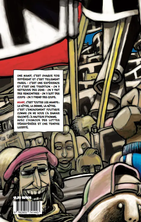 Verso de l'album Manif