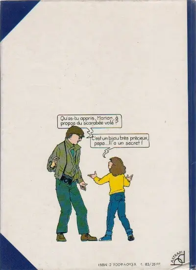 Verso de l'album Marion Duval Tome 1 Marion Duval et le scarabée bleu