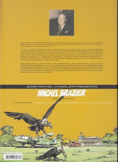 Verso de l'album Michel Brazier Tome 1 La machination
