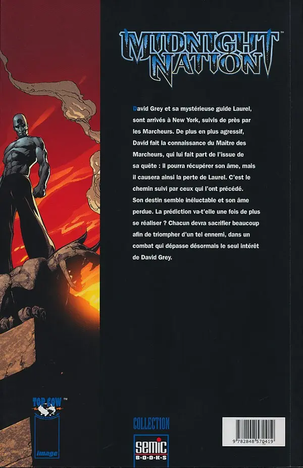 Verso de l'album Midnight Nation Tome 3