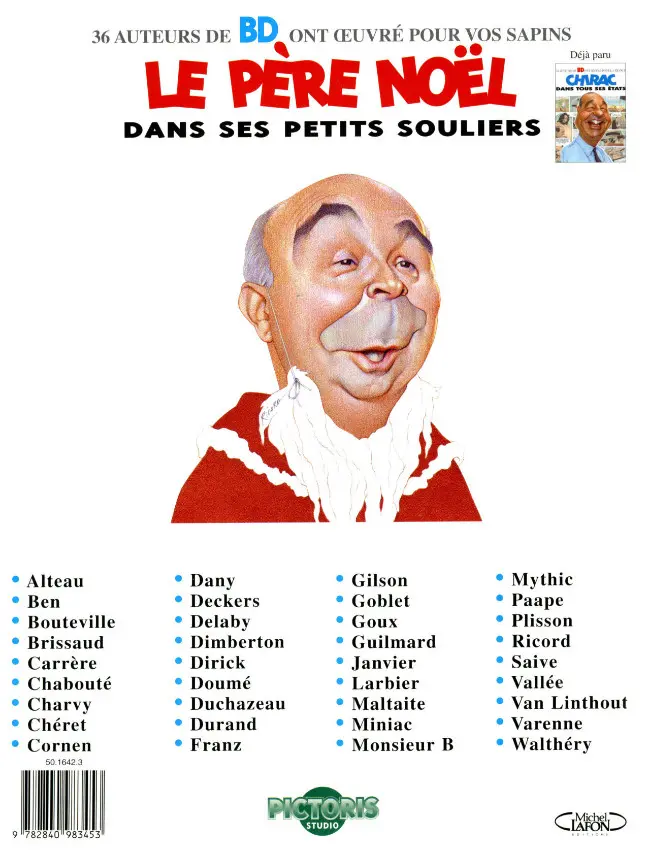 Verso de l'album Le Père Noël dans ses petits souliers