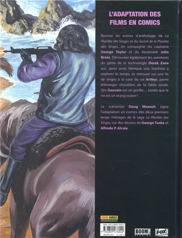 Verso de l'album La Planète des singes Tome 2 Homme parmi les singes