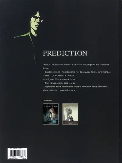 Verso de l'album Prediction Tome 2 Statue vivante