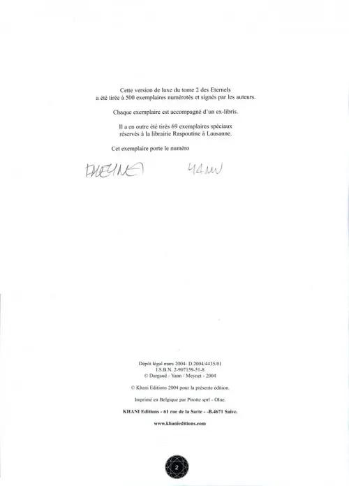 Autre de l'album Les Éternels Tome 2 Mira