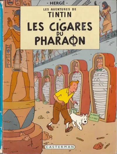 Couverture de l'album Tintin Tome 4 Les cigares du pharaon