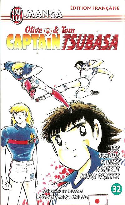 Couverture de l'album Captain Tsubasa Tome 32 Les grands fauves sortent leurs griffes