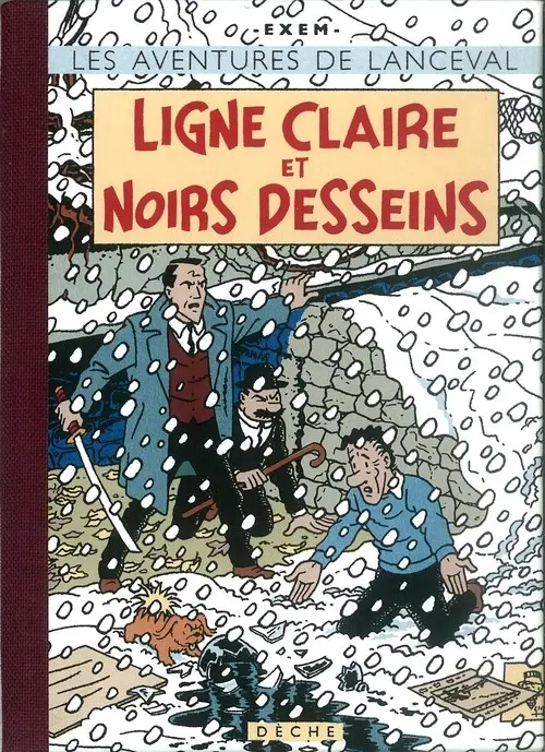 Couverture de l'album Les aventures de Lanceval Ligne claire et noirs desseins