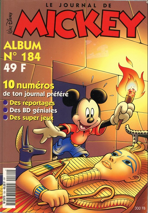 Couverture de l'album Le Journal de Mickey Album N° 184