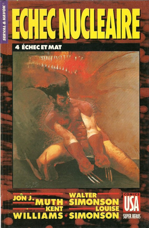 Couverture de l'album Super Héros Tome 39 Serval & Havok : Échec nucléaire 4/4 - Echec et mat