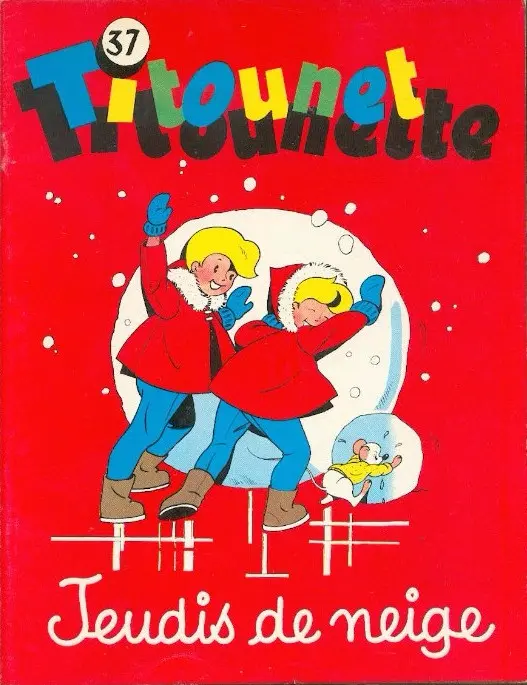 Couverture de l'album Titounet et Titounette Tome 37 Jeudis de neige