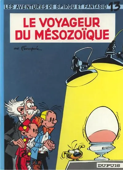 Couverture de l'album Spirou et Fantasio Tome 13 Le voyageur du mésozoïque