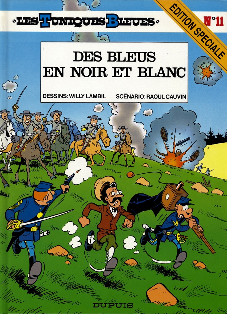 Couverture de l'album Les Tuniques Bleues Tome 11 Des bleus en noir et blanc