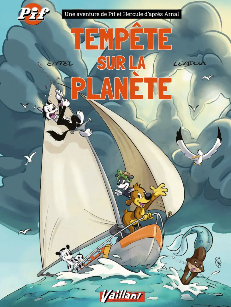 Couverture de l'album Une aventure de Pif et Hercule Tempête sur la planète