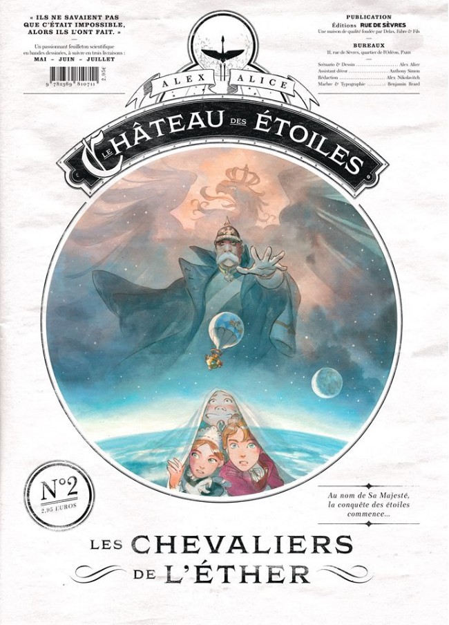 Couverture de l'album Le Château des étoiles N° 2 Les Chevaliers de l'éther